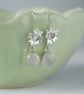 Sterling silver and moonstone earrings inspired by lichen - Image 5