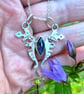 Handmade art silver pendant with labradorite stone - Image 3