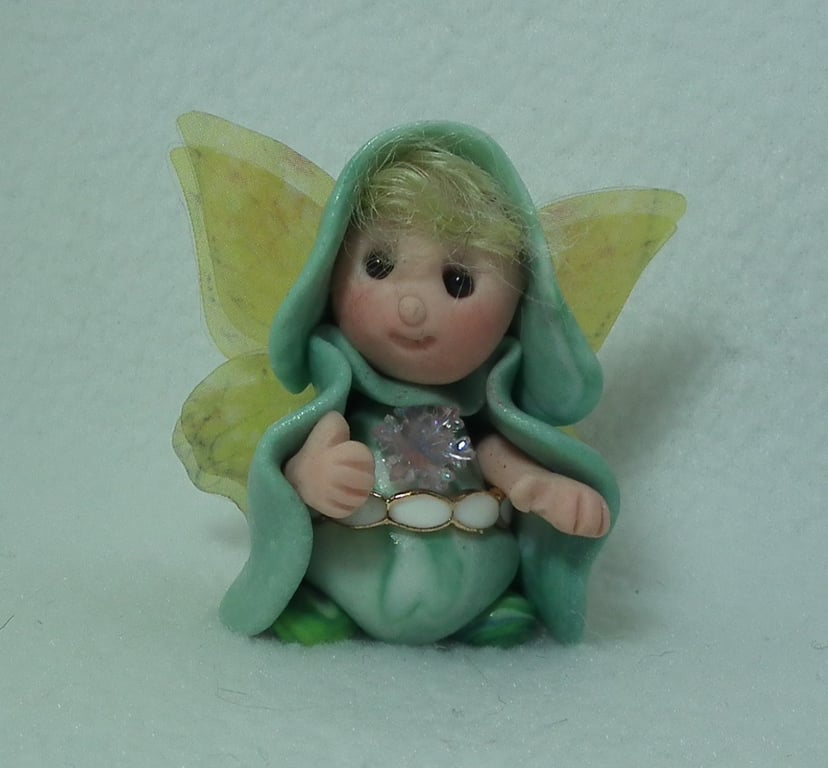 Tiny Winged Spry-Gnome 'Flitch' OOAK Sculpt by Ann Galvin