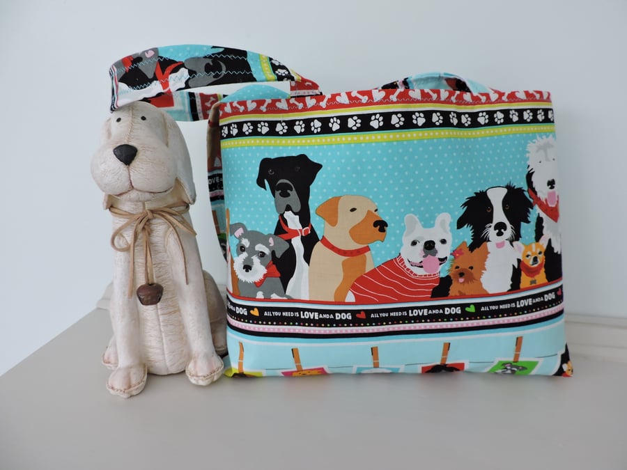Tote Bag Shopping Bag Craft Bag Dogs