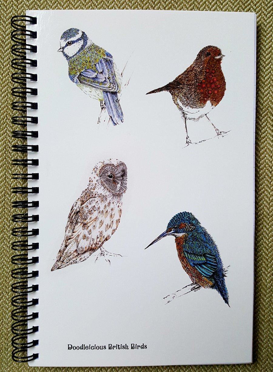 British Birds a5 Notebook (lined)