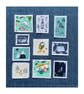 Fabric Postage Stamps - Camping adventure