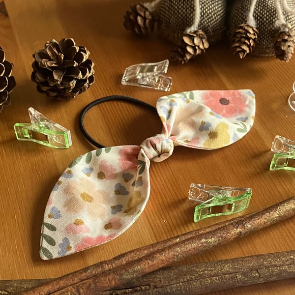 Summer Floral Patterned Bow Hair Accessories