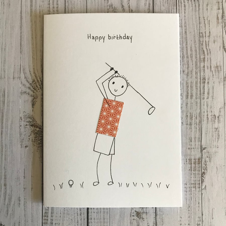 Golf card, Golfing, Personalised