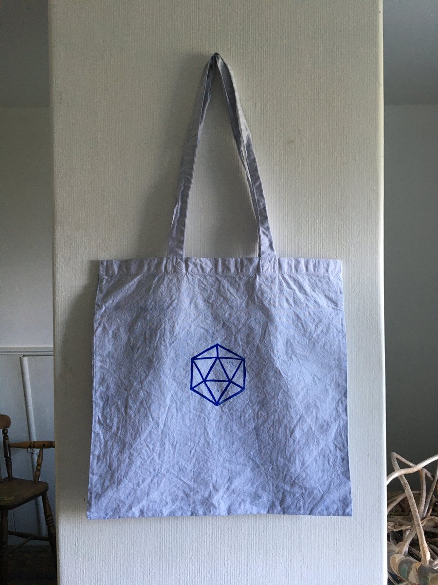 Hedron Single Print Plant Dyed Tote