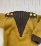 Aran weight jumper with V shaped insert - Image 3