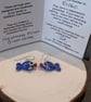 Handmade Murano Glass Fish Earrings on Sterling Silver earwires - Image 3