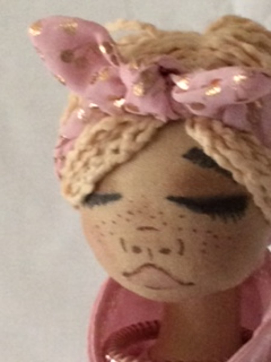 Janine - hand made rag doll