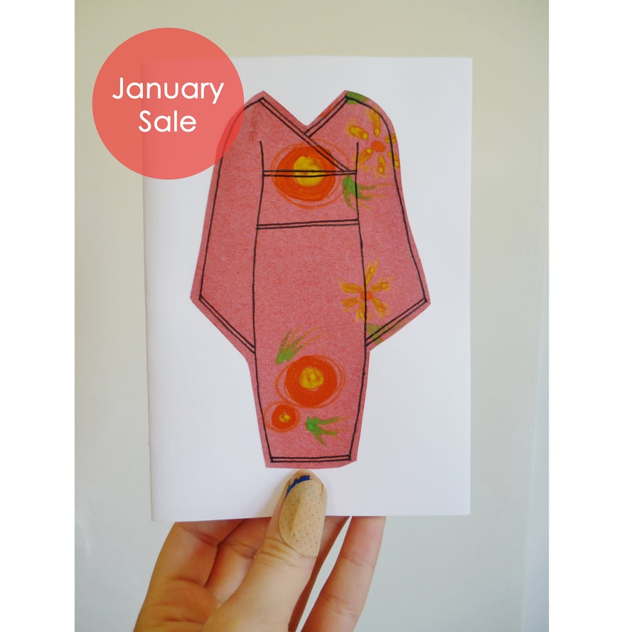 Sale - Free Postage - Kimono design notebooks