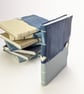 A6 Indigo Heart leather book