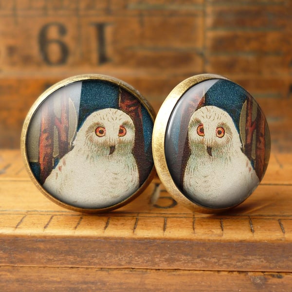 Snowy Owl Cufflinks (TB04)