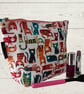 Makeup bags colourful cats - Image 1