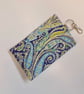 SOLD Key ring tissue holder for tissues or hankie in Liberty fabric - Image 3
