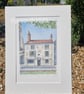 Jane Austen's Places - 8 College Street, Winchester - Hand signed Giclee Print