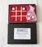 Red and White Tic Tac Toe - OXO Game in Fused Glass - 8038 - Image 2