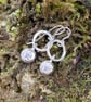 Silver star drop earrings - Image 6