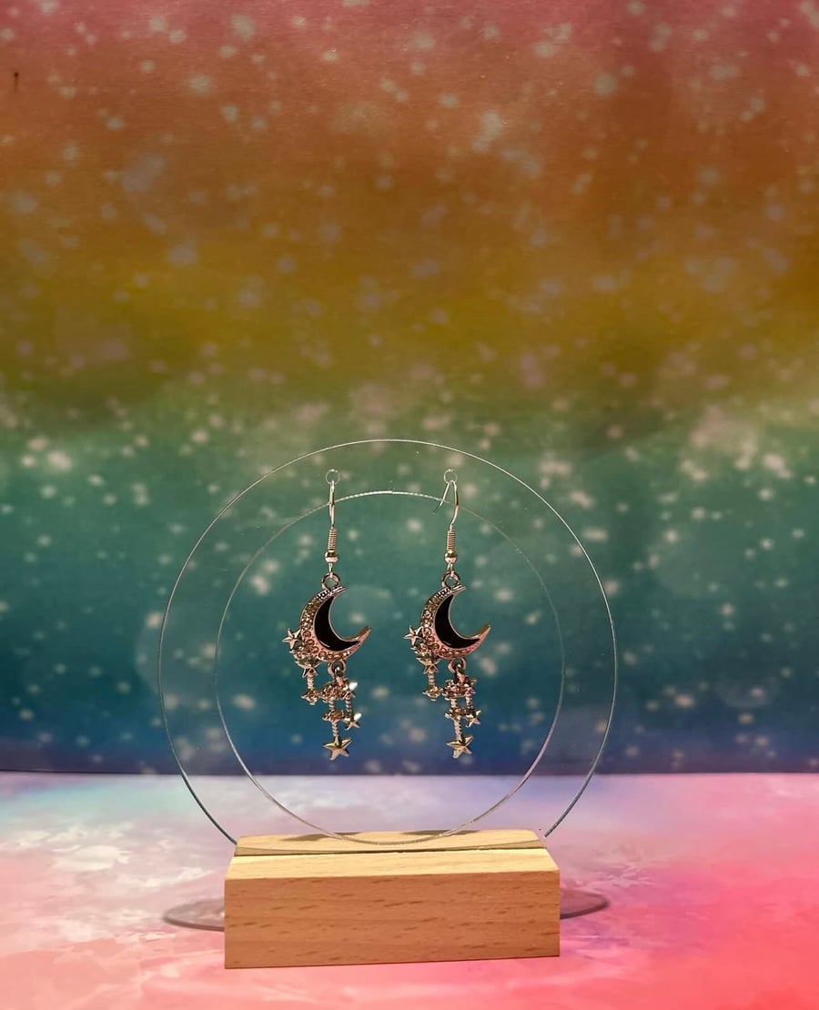 Moon Drop Earrings