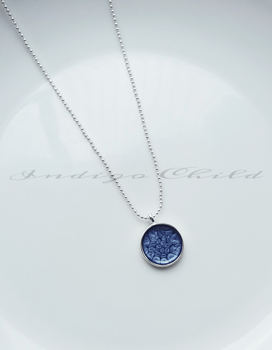 Necklace Prisme Paint Round Pendant