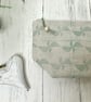 Hand Printed Linen Wash Bag, Toiletry Bag, Accessory Bag - Image 3