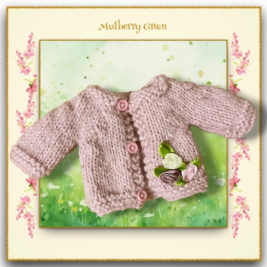 Image of Reserved for Shani - Pink Roses Cardigan 