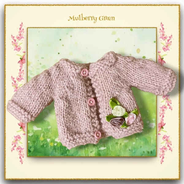 Reserved for Shani - Pink Roses Cardigan 