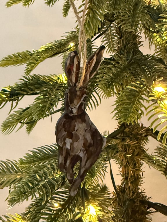 Sustainable Leaping Hare Decoration 