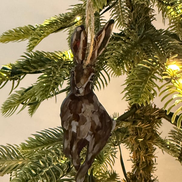 Sustainable Leaping Hare Decoration 