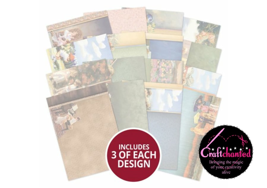 Hunkydory - Childhood Dreams - Luxury Card Inserts - A4 - 140gsm - 48 Sheets