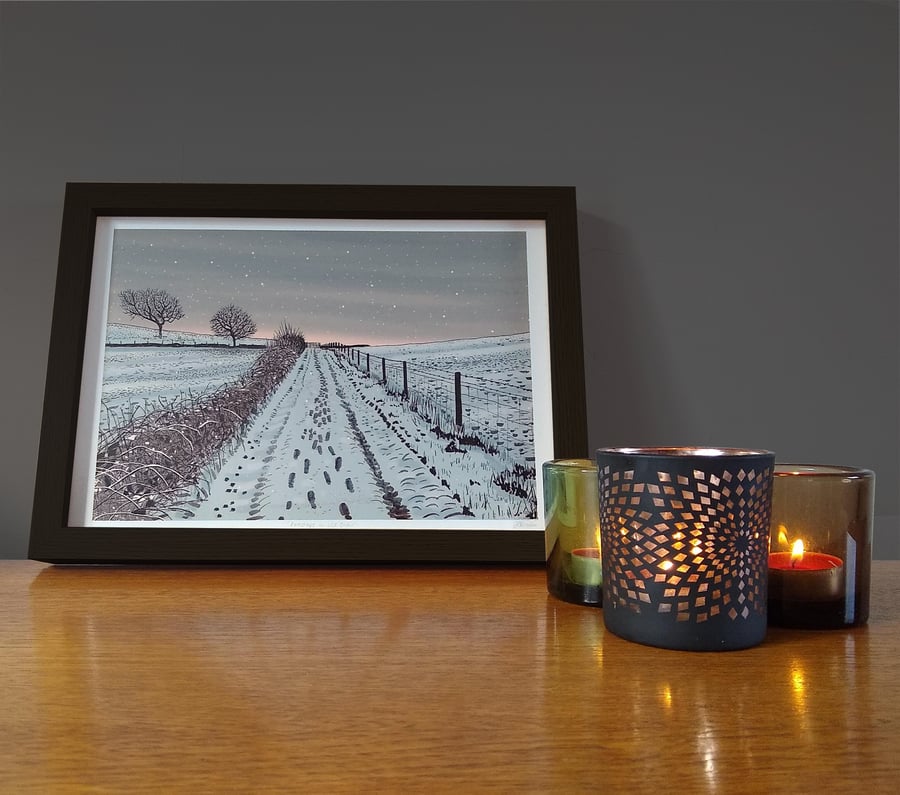 Winter scenes digital prints 