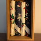Two Tone Winter Berries Christmas Napkin Four Piece Set