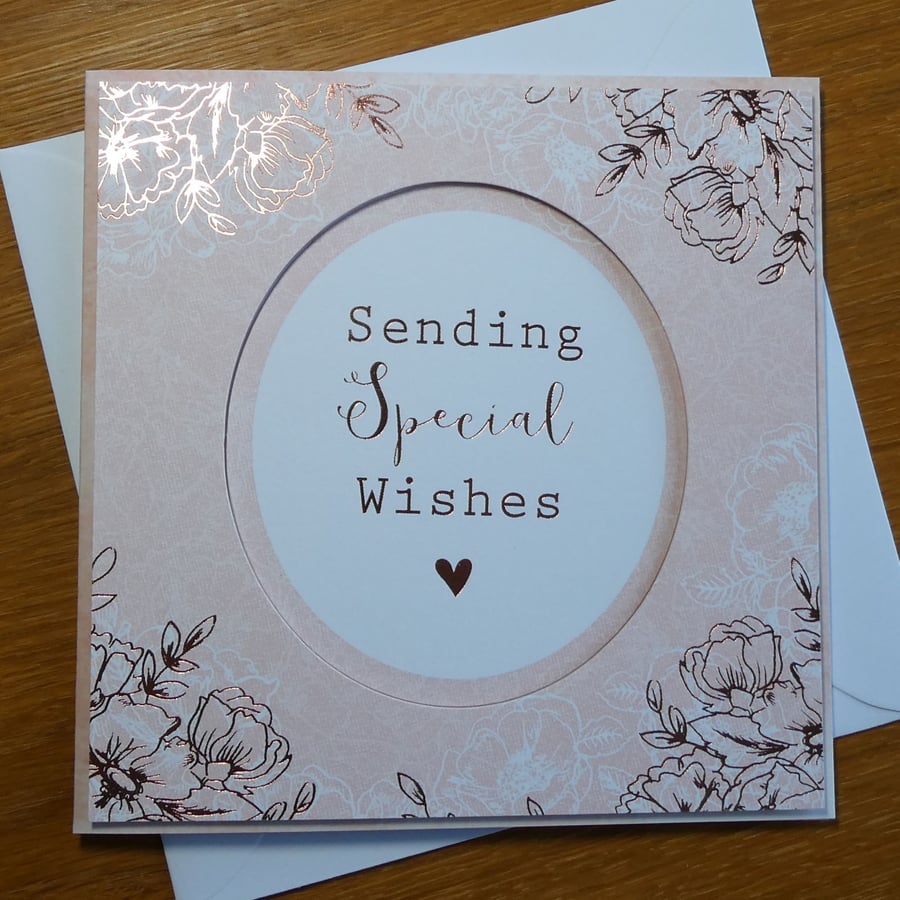 Sending Special Wishes Floral Card