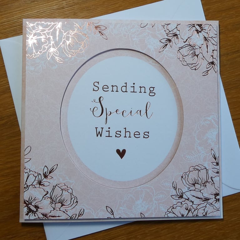 Sending Special Wishes Floral Card