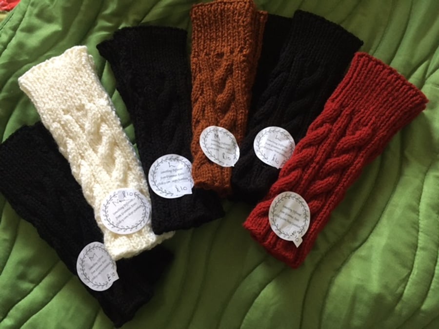 Adult Wrist Warmers - various colours