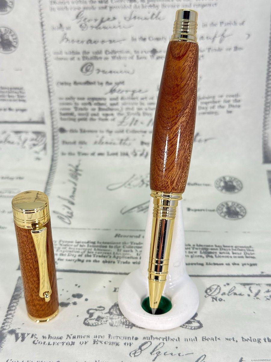 24ct Gold & Rosewood Rollerball pen