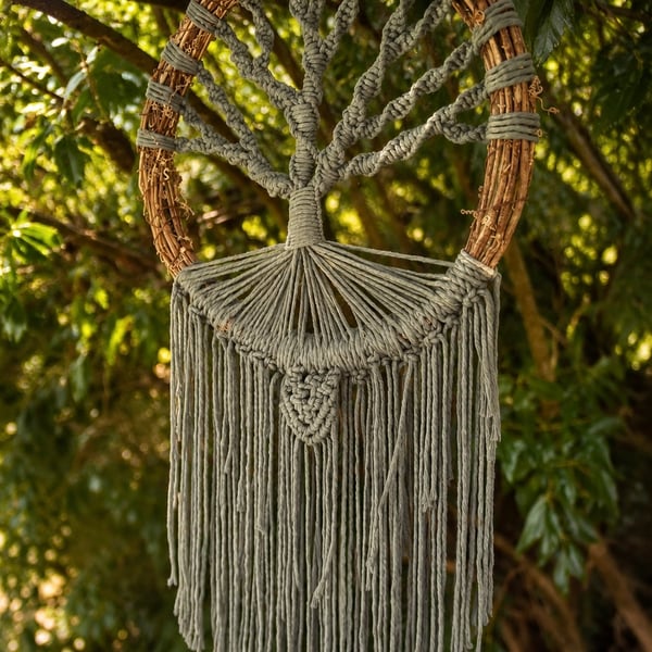 Tree of Life Dreamcatcher - Macrame Wall Hanging - Personalised