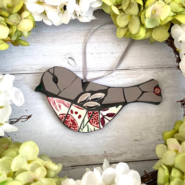 Mosaic Bird - Cottagecore Decoration - House Warming Gift