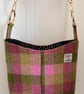 A Harris Tweed Bucket Bag with Dragonfly Embroidery - Image 8
