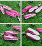 Football Boots Keyring, Soccer Backpack Charm, Keychain For Football Fans, Pink - Image 4