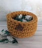Crochet container, storage pot, desk tidy, recycled - Image 4