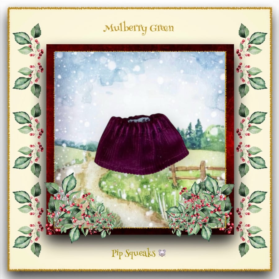 Pip Squeaks Burgundy Corduroy Skirt