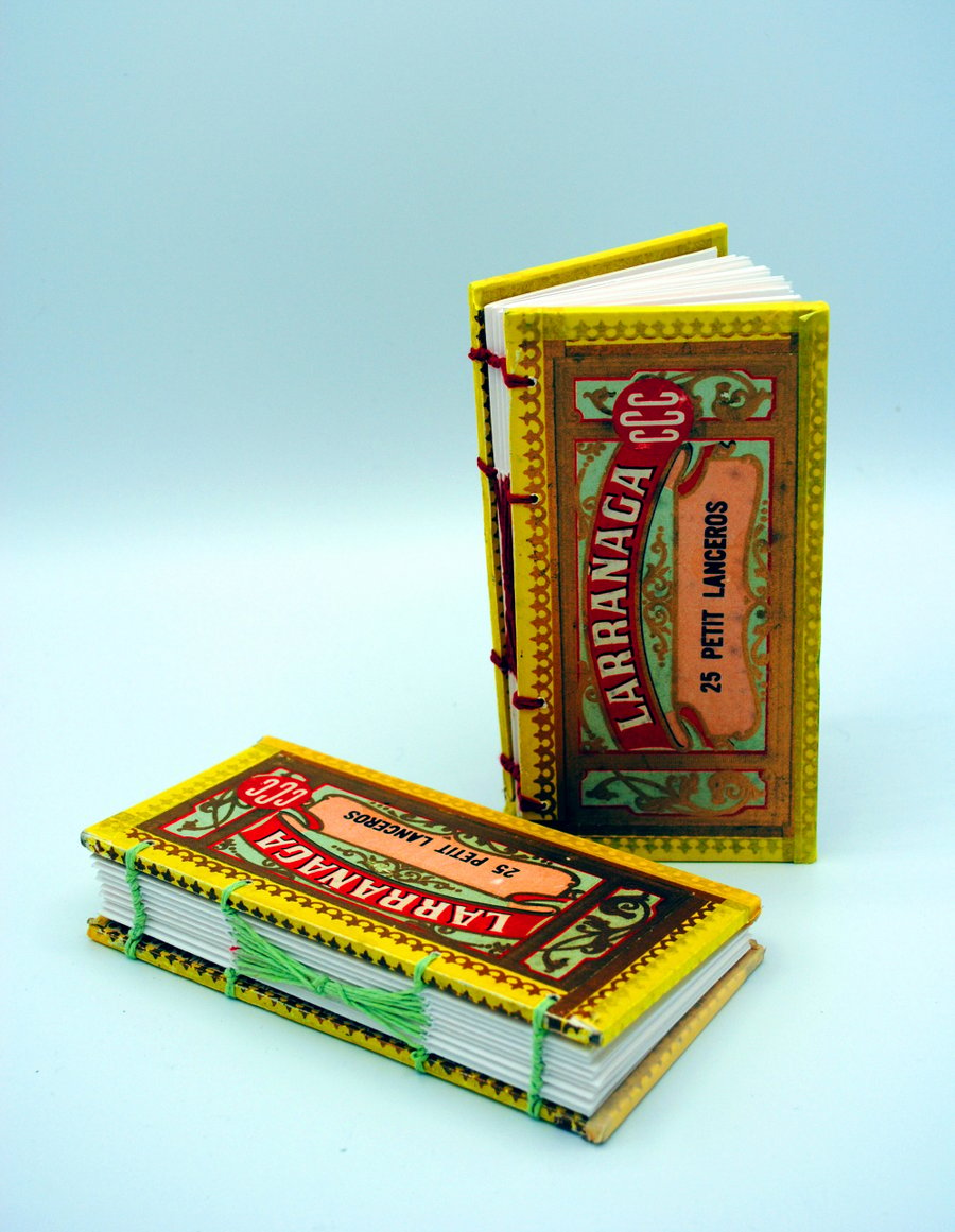  x Deconstructed Cuban Cigar Box Books (side panels) with Slipcases