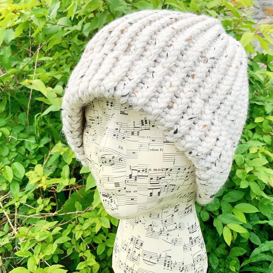 Chunky Knit Hat. Hand Knitted Hat. Beanie. Woolly Hat. Woollen Hat. Wool Hat.