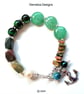  Multigemstone Chakra Designer Charm Bracelet  - Image 5
