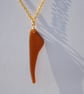 Elegant brown glass pendant - Image 2