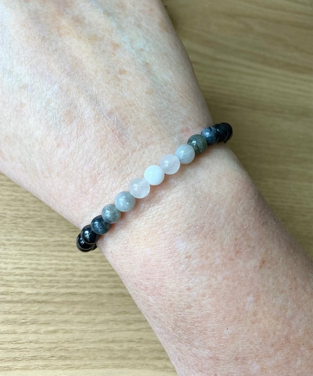 Lunar Moon Phase Gemstone Bracelet