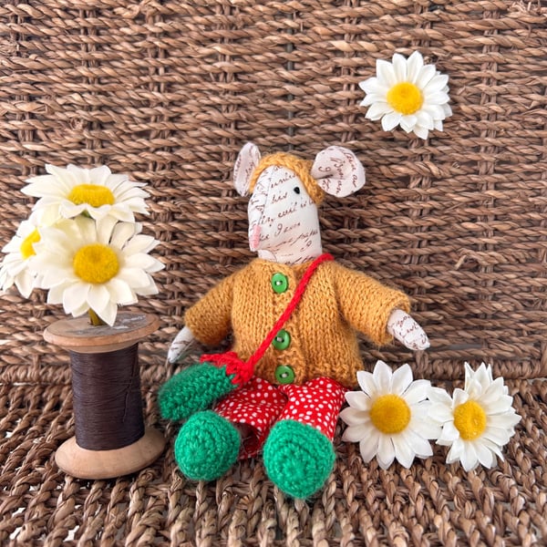 Handmade Little Fabric Mouse 