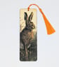 Hare - wooden bookmark,  British wildlife gift  - Image 3