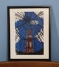 Melbourne Shot tower. Lino Print.  - Image 1