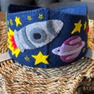 Handmade Space themed children's celebration crown
