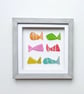 Colourful Spotty and Stripy Sea Glass Fish